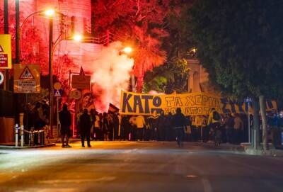 News Agency - Болельщики AEL устроили акцию протеста против закрытия фан-клуба в Канике - evropakipr.com - Кипр - Лимассол