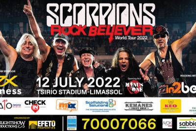 Михаил Горбачев - 12 июля легендарная рок-группа Scorpions в рамках юбилейного тура даст концерт на Кипре - cyprusbutterfly.com.cy - Кипр - Москва - Санкт-Петербург - Ссср - Германия