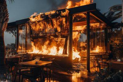 В воскресенье в Кирении сгорели два ресторана - cyprusbutterfly.com.cy - Кипр