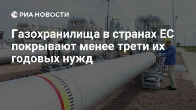 Газохранилища в странах Евросоюза покрывают менее 30% годового потребления - ria.ru - Москва - Сша - Евросоюз - Словакия - Литва - Латвия - Дания - Чехия - Австрия - Венгрия