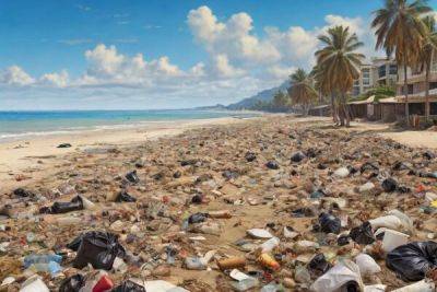 Пляж Перволия в Ларнаке превратился в свалку мусора! - cyprusbutterfly.com.cy