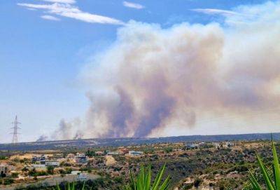 Пожар к северо-западу от Лимассола не могут взять под контроль - russiancyprus.news - Кипр
