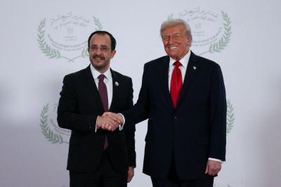 Никос Христодулидис - Дональд Трамп - Сулейман Сойлу - Джевдет Йылмаз - Христодулидис обсудил кипрский вопрос с президентом США Трампом на саммите в Шарм-эш-Шейхе - kiprinform.com - Кипр - Никосия - Сша - Анкара - Египет - Президент