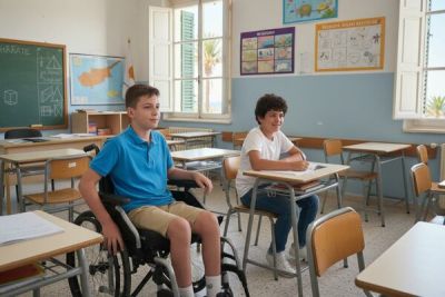 Протест в Никосии против исключения детей из классов - cyprusbutterfly.com.cy - Кипр - Никосия