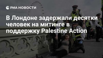 Британская полиция задержала десятки человек на митинге против Palestine Action - ria.ru - Англия - Лондон - Палестина