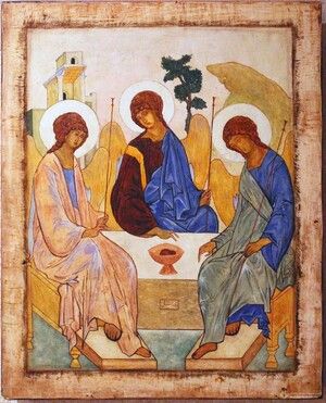 Андрей Рублев - Иконография Святой Троицы. Можно ли изображать Бога Отца? - cyplive.com - Русь