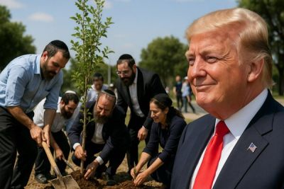 Дональд Трамп - Посадка деревьев еврейской общиной в честь Дональда Трампа в Ларнаке обернулась скандалом - cyprusbutterfly.com.cy - Кипр - Сша - Ларнака - Президент