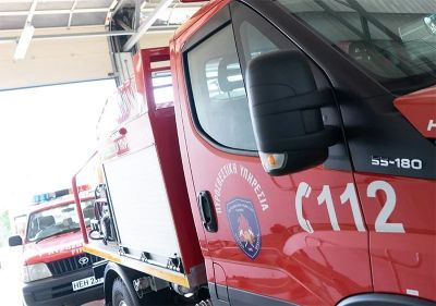 В Пафосе загорелся электробус на станции - kiprinform.com - Кипр