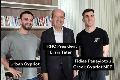 Эрсин Татарый - Константинос Летимбиотис - Панайот Фидиас - Фидиас Панайоту взял интервью у Эрсина Татара в оккупированой части Никосии - cyprusbutterfly.com.cy - Кипр - Никосия - Турция